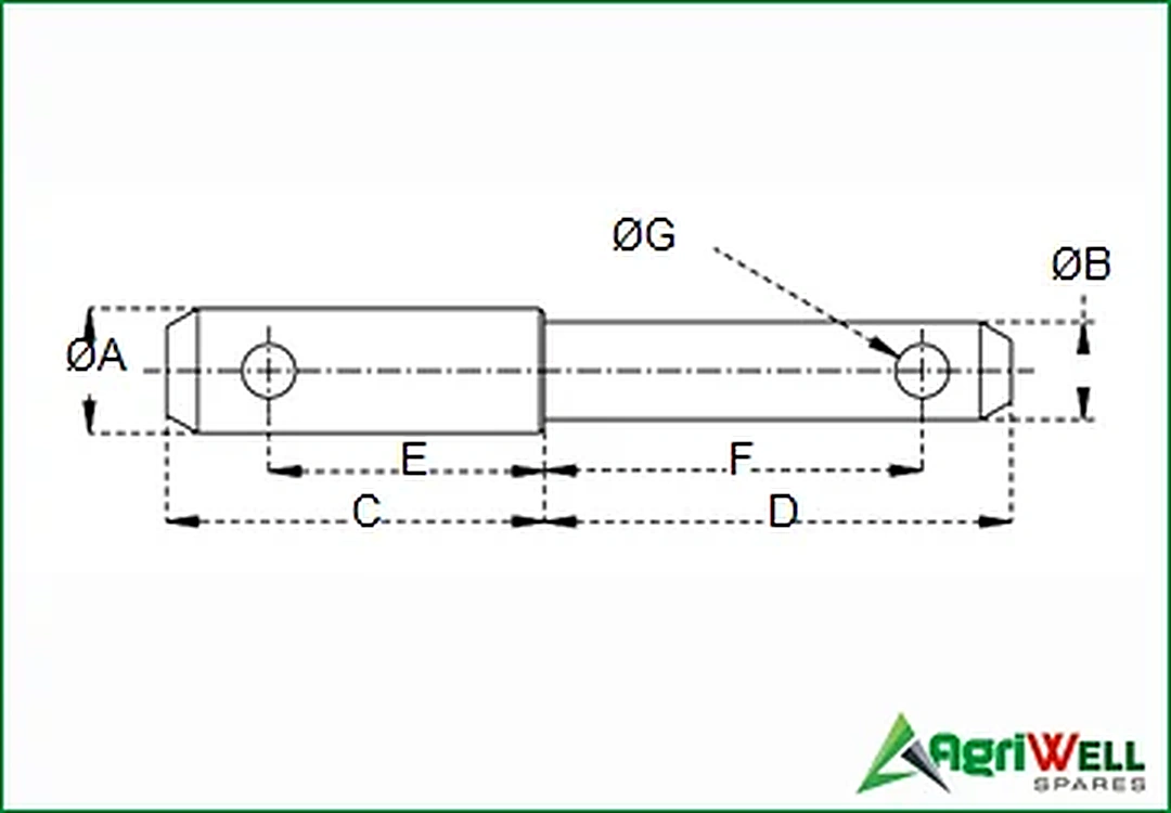 implement mounting pins