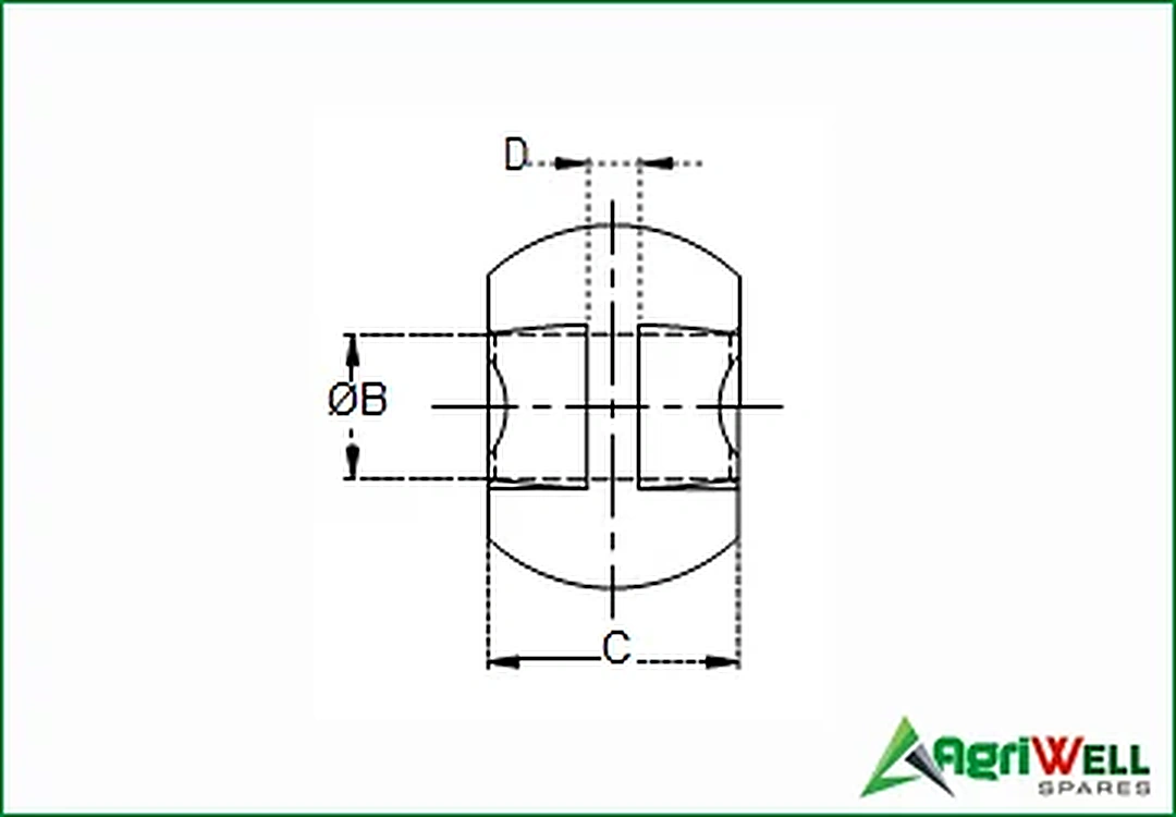 tractor replacements ball with cut