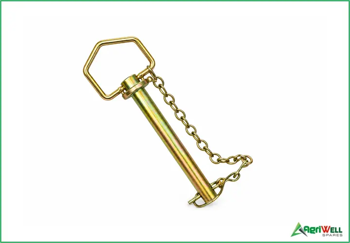 FOLDOVER HANDLE HITCH PINS WITH CHAIN & LINCH PIN