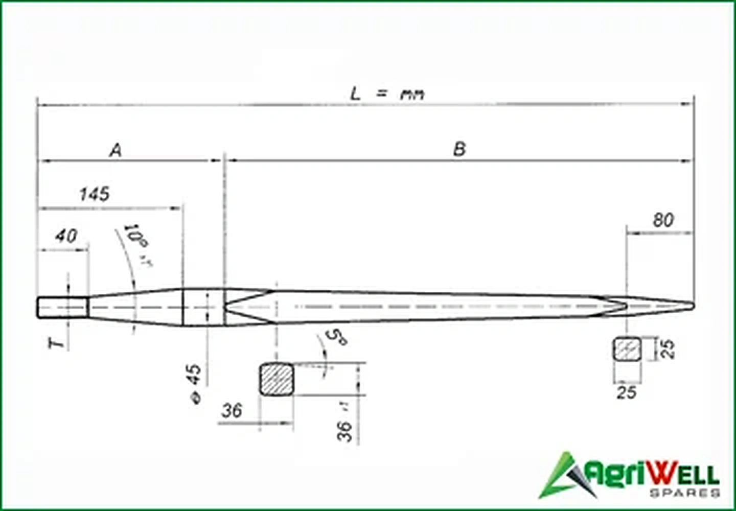 TINES BUSHING / BALE SPEARS